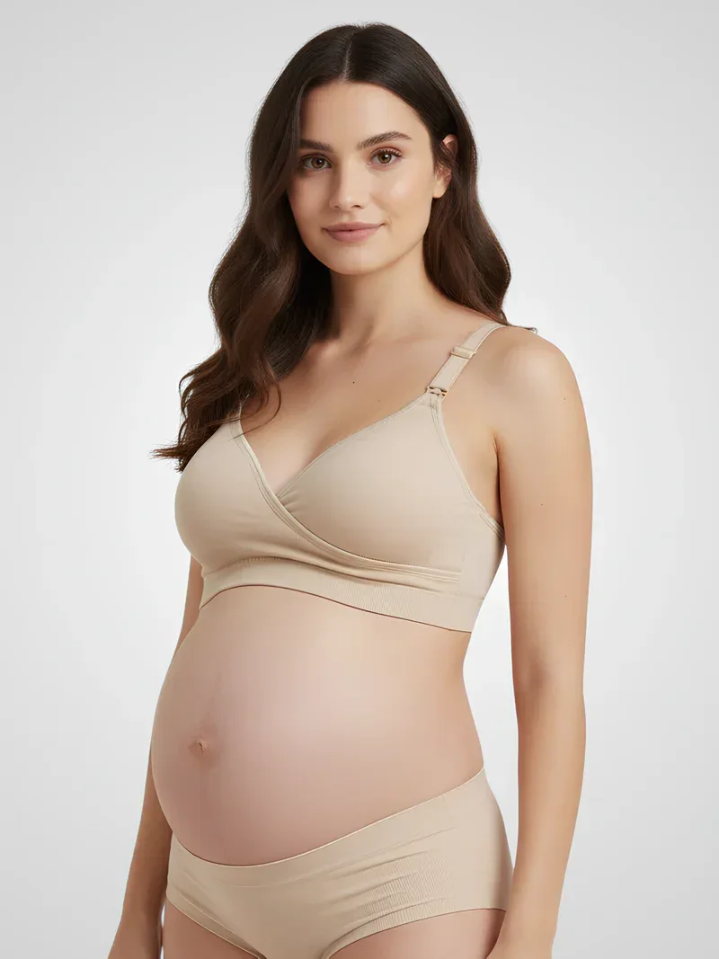 Soutien-gorge allaitement croisé sans coutures