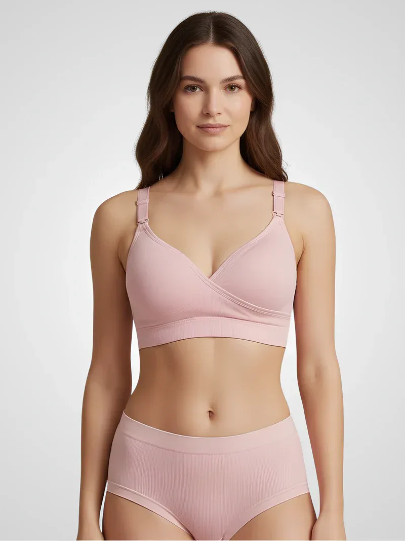 Soutien-gorge allaitement croisé sans coutures
