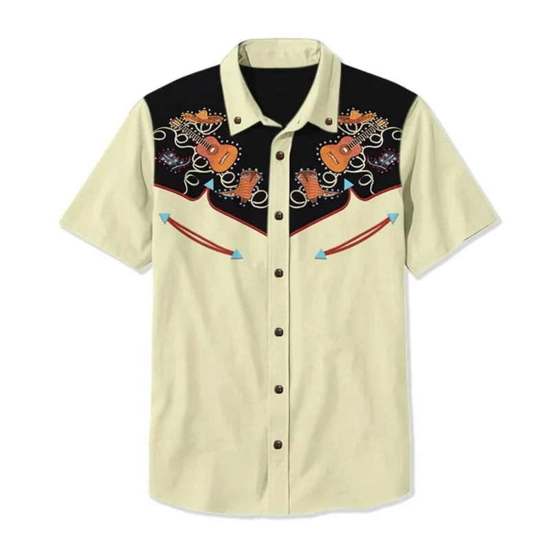Chemise Western À Motifs Brodés