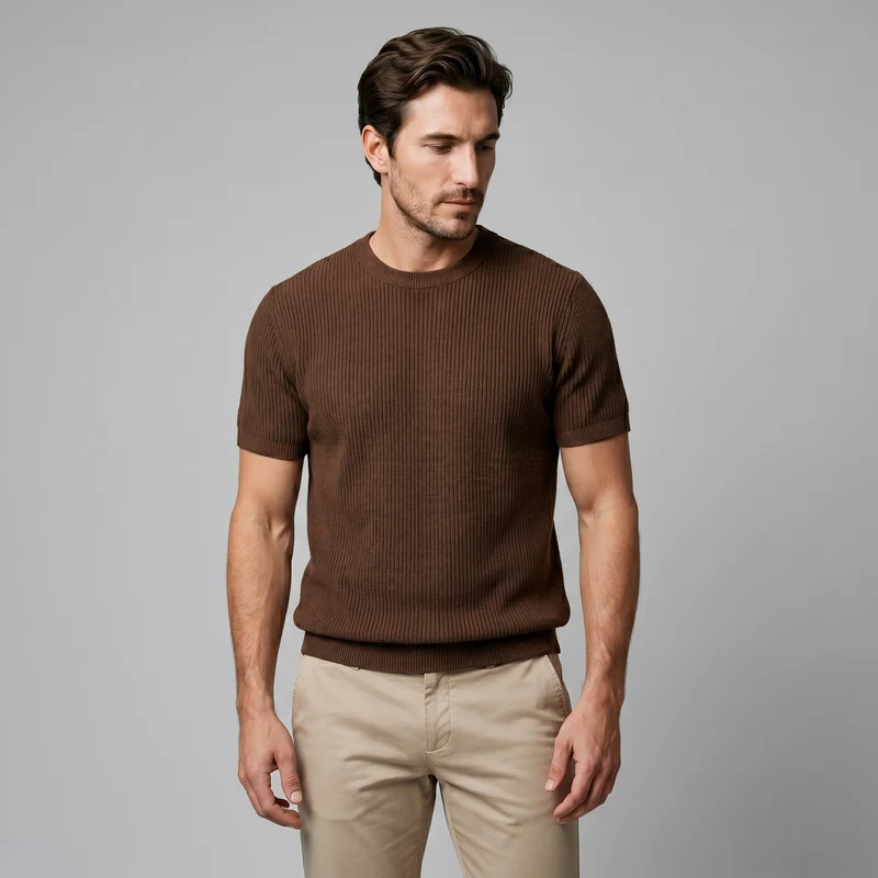 Pull T-shirt Homme En Maille