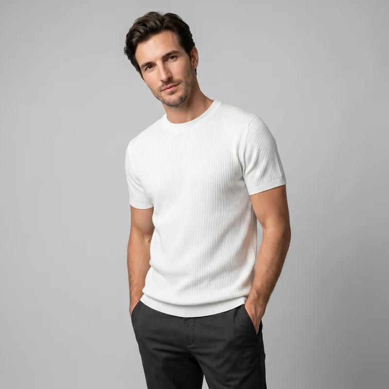 Pull T-shirt Homme En Maille