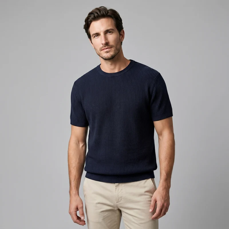 Pull T-shirt Homme En Maille