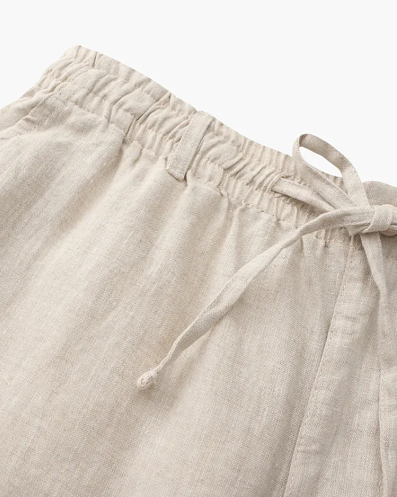 Short Homme En Lin Décontracté