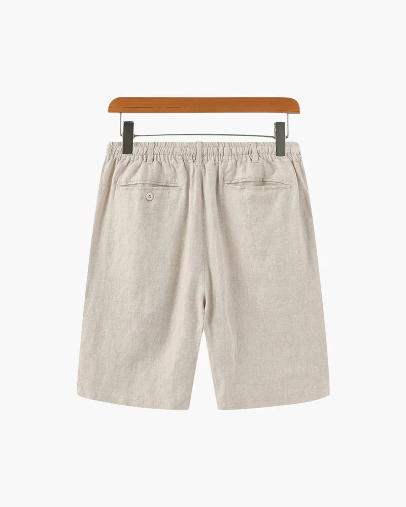 Short Homme En Lin Décontracté
