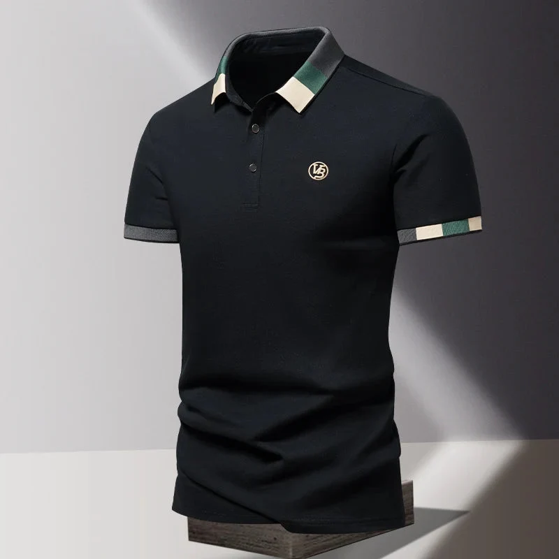 Haut homme polo classique col boutonné confort