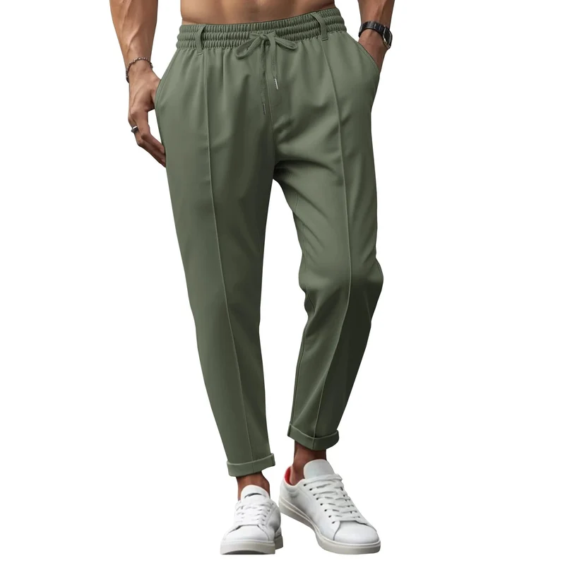 Bas homme business slim ajusté taille élastiquée