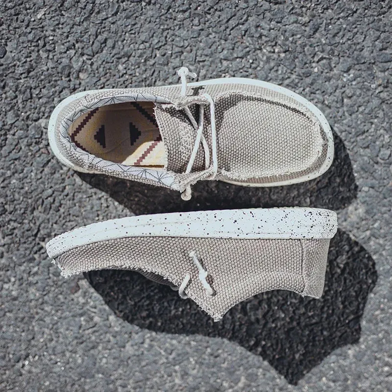 Chaussures homme slip-on tissu souple