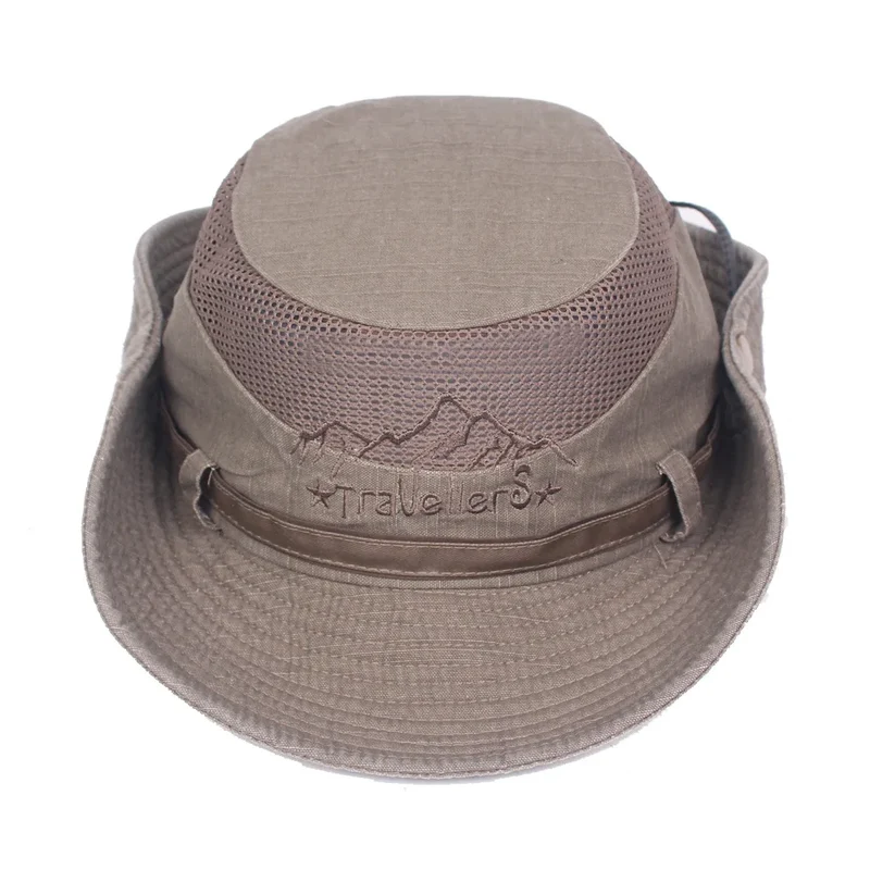 Bucket hat chapeau de brousse respirant pour pêche et randonnée outdoor