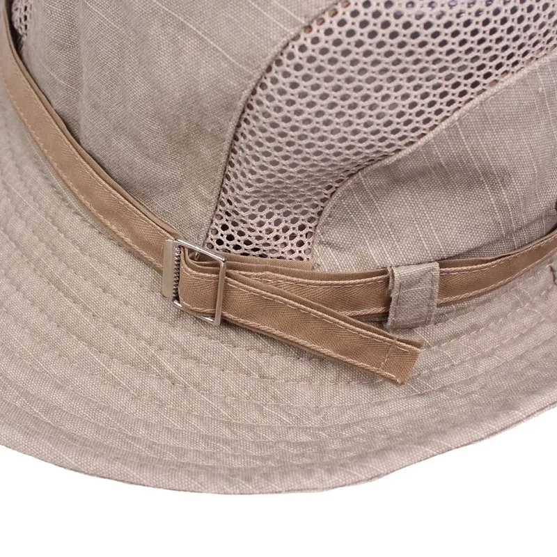 Bucket hat chapeau de brousse respirant pour pêche et randonnée outdoor