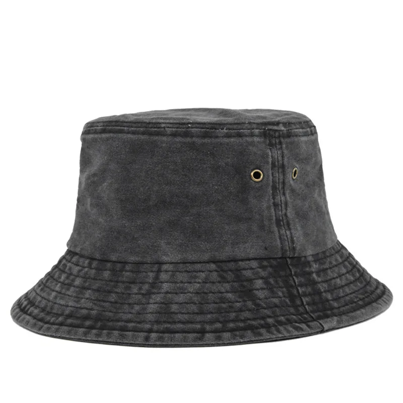 Bucket hat bob de soleil en coton lavé pour homme y femme plein air