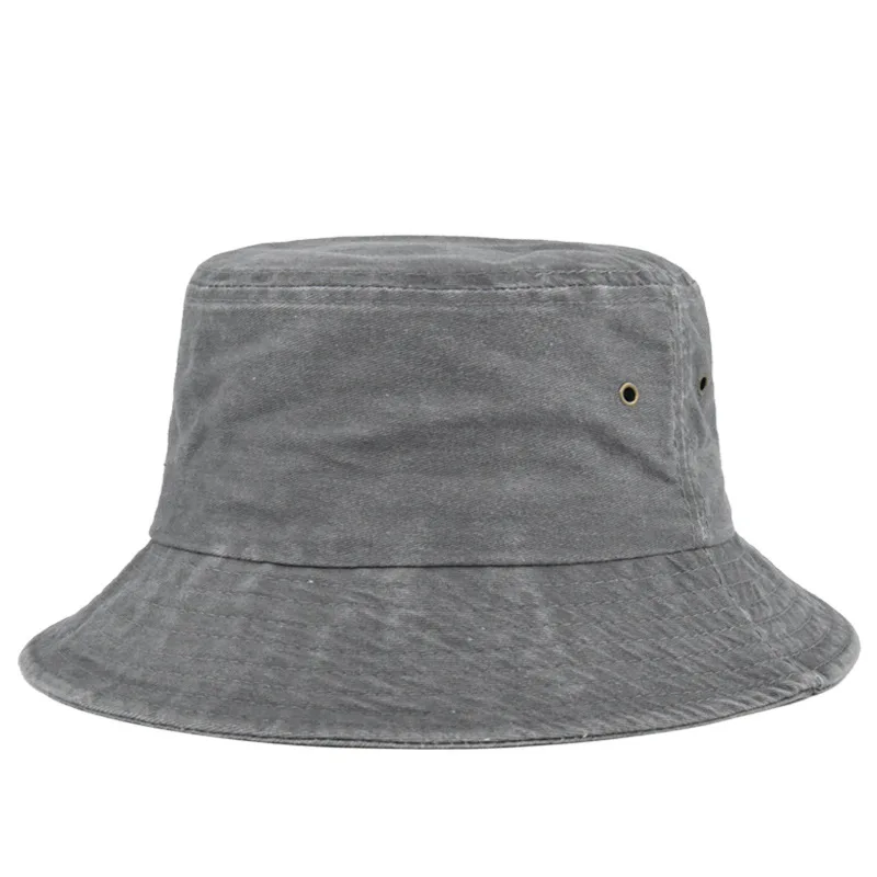 Bucket hat bob de soleil en coton lavé pour homme y femme plein air