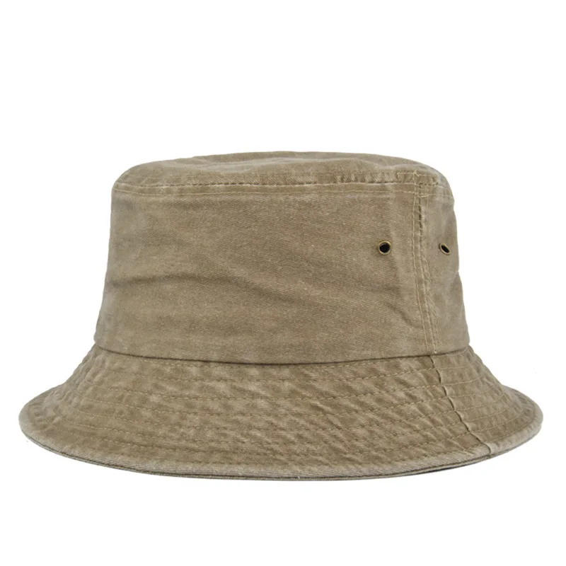 Bucket hat bob de soleil en coton lavé pour homme y femme plein air