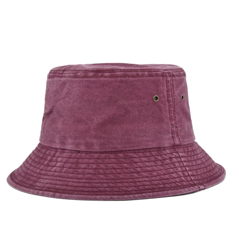 Bucket hat bob de soleil en coton lavé pour homme y femme plein air