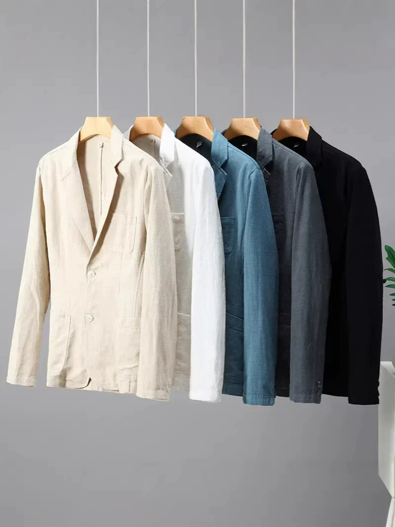 Veston de lin pour homme — veste droite de costume pour cocktail