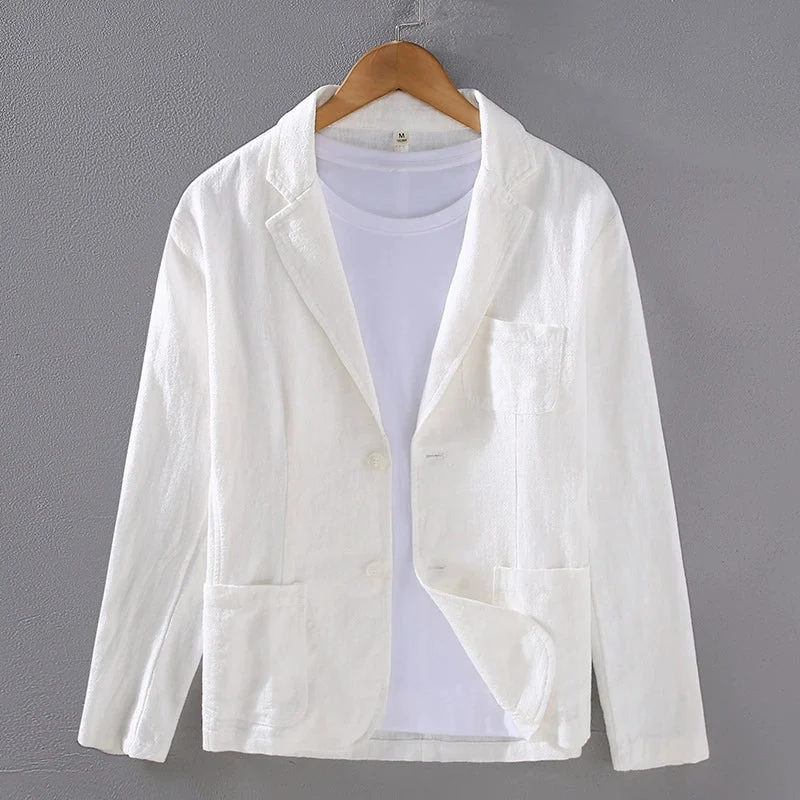 Veston de lin pour homme — veste droite de costume pour cocktail