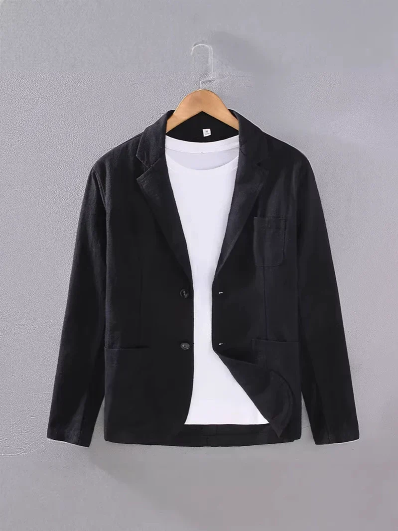 Veston de lin pour homme — veste droite de costume pour cocktail