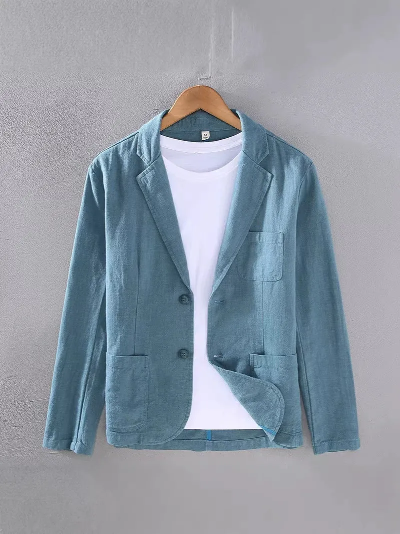 Veston de lin pour homme — veste droite de costume pour cocktail