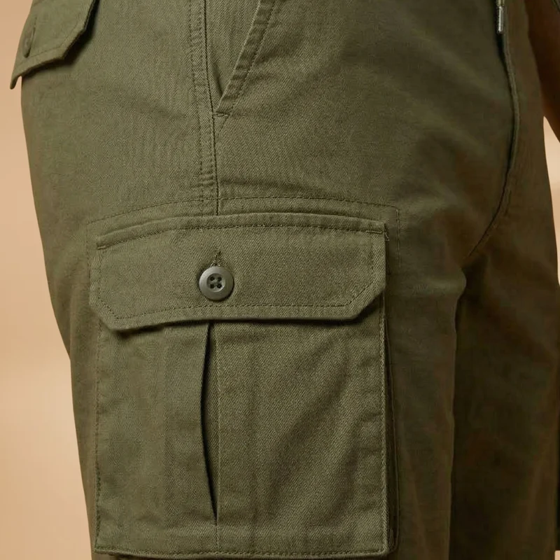 Bermuda cargo de randonnée | short ample taille élastiquée pour loisirs