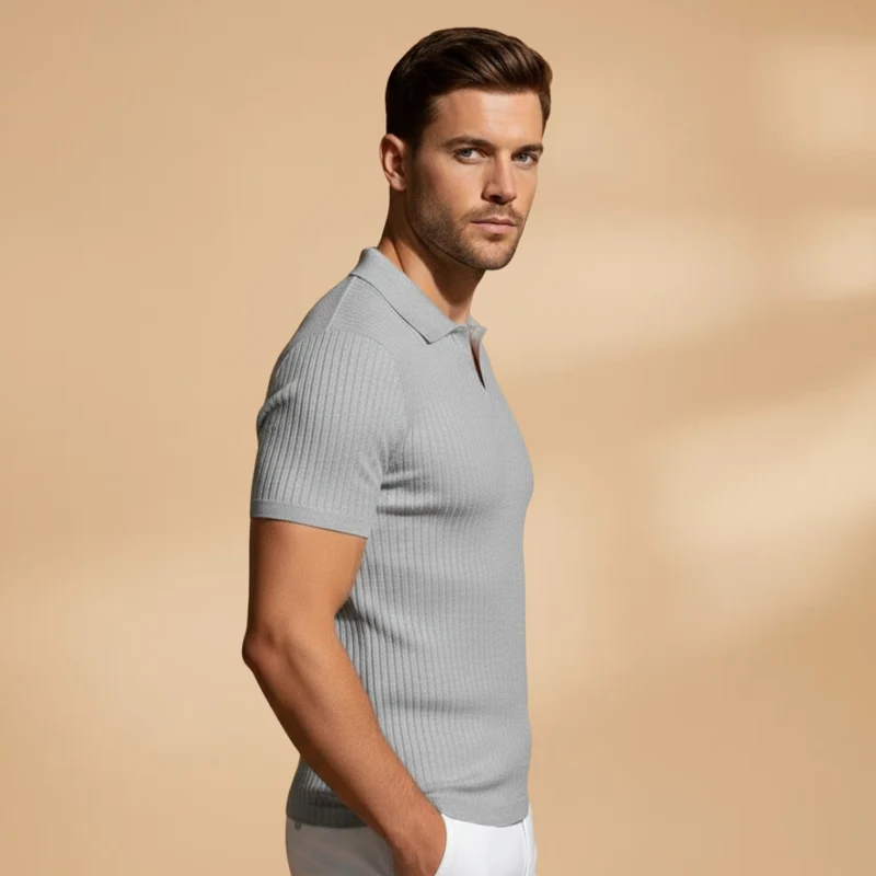 Haut polo homme | vêtement coupe slim travail