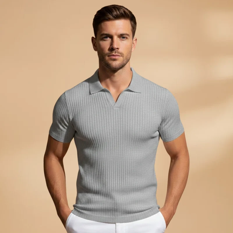 Haut polo homme | vêtement coupe slim travail
