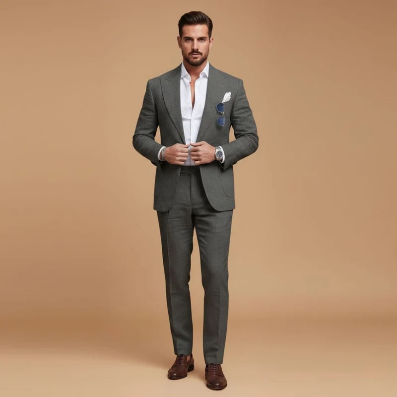 Costume homme slim | ensemble blazer revers encoche