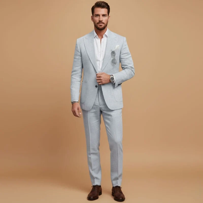 Costume homme slim | ensemble blazer revers encoche