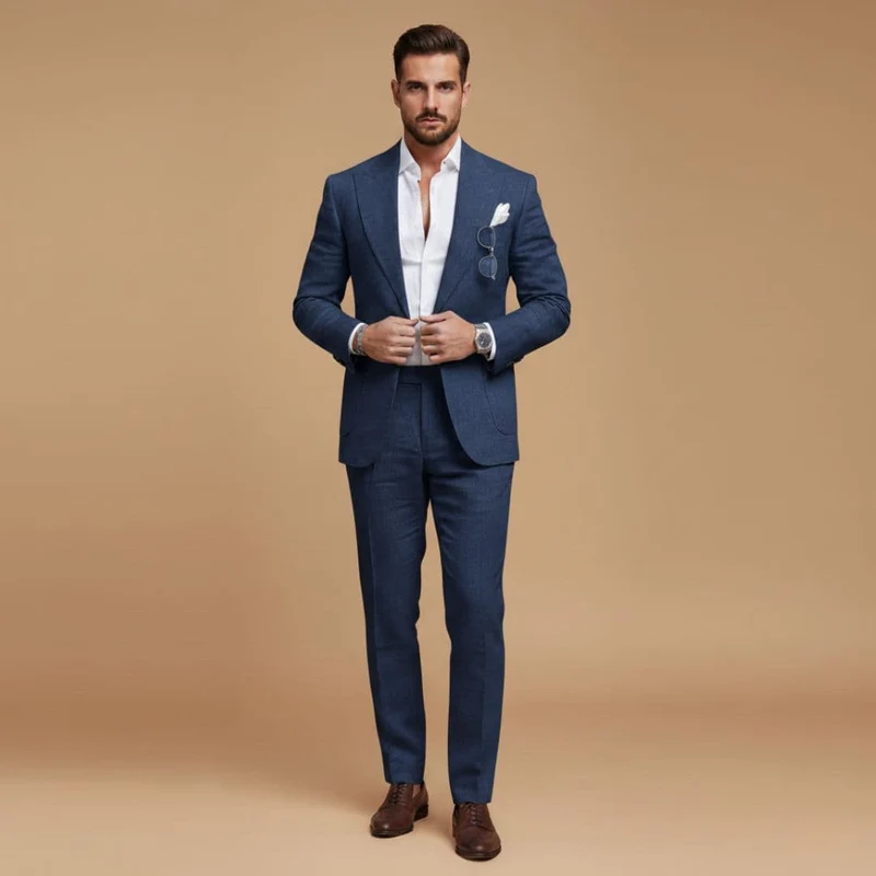 Costume homme slim | ensemble blazer revers encoche