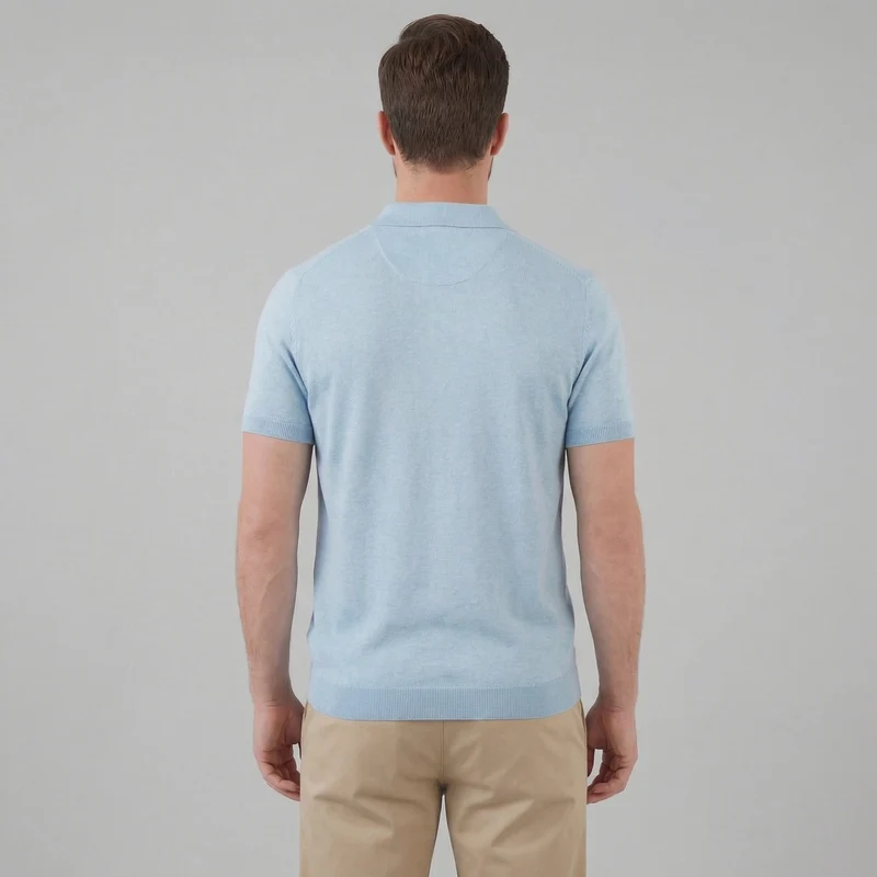 Haut polo été | vêtement maille fluide