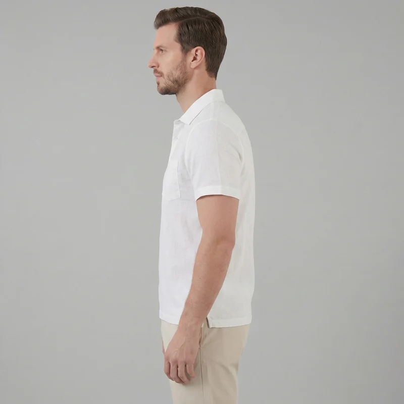 Haut polo été | vêtement maille fluide