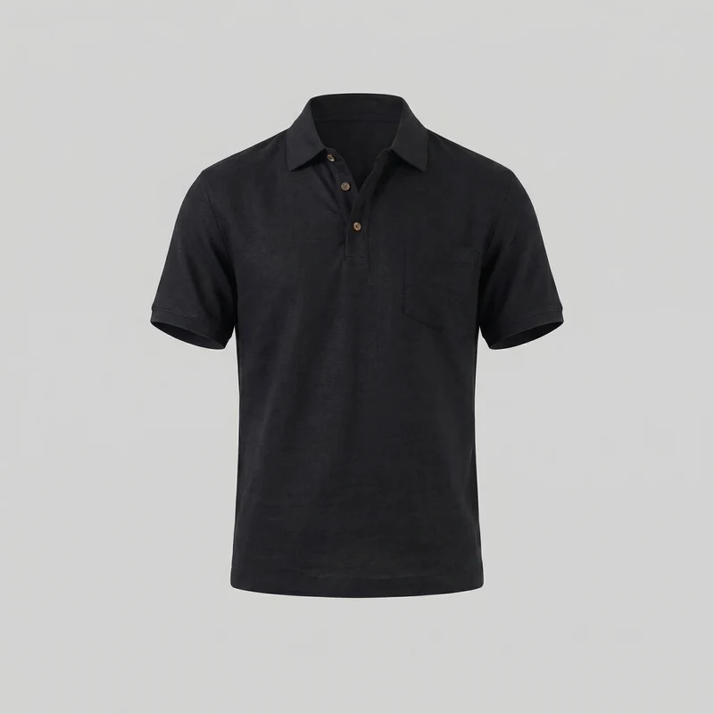Haut polo été | vêtement maille fluide