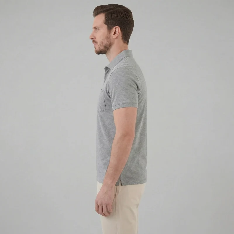 Haut polo été | vêtement maille fluide