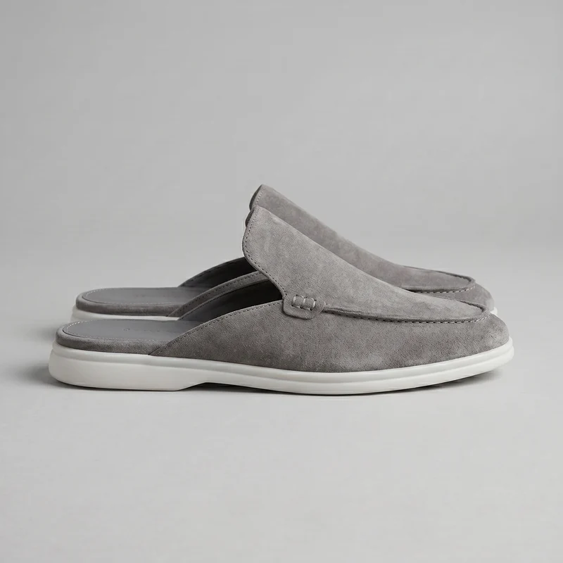 Chaussures mules homme | daim destalonné quotidien
