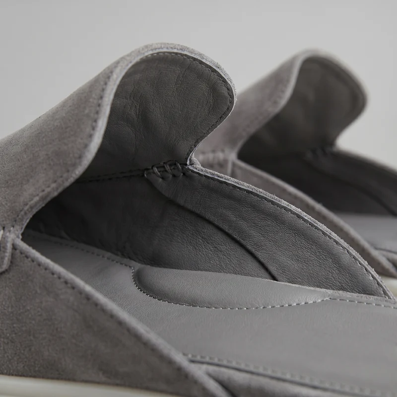 Chaussures mules homme | daim destalonné quotidien