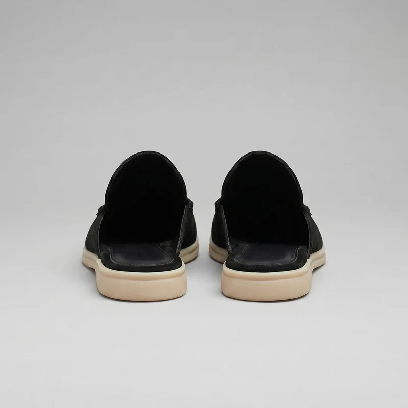 Chaussures mules homme | daim destalonné quotidien