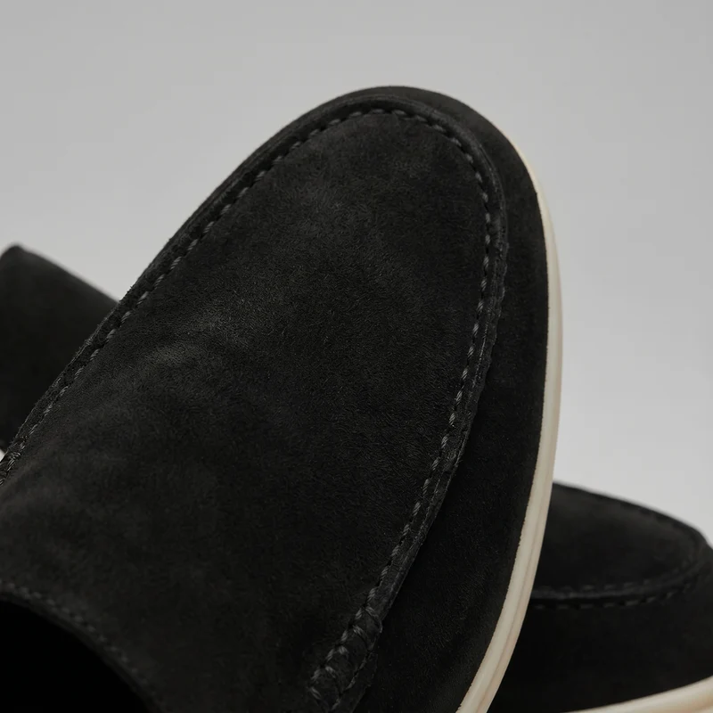 Chaussures mules homme | daim destalonné quotidien