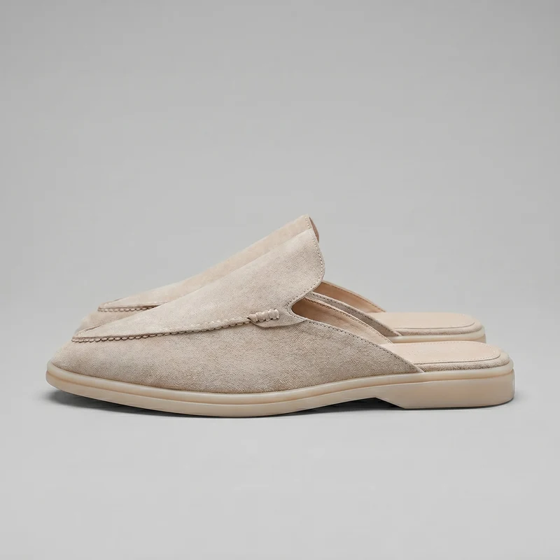 Chaussures mules homme | daim destalonné quotidien