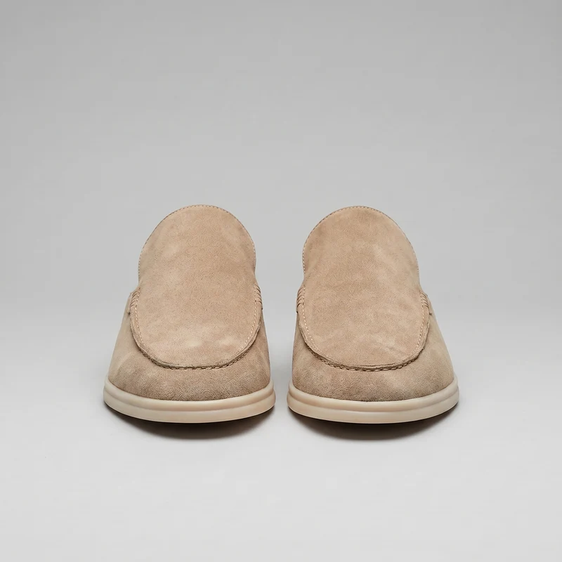 Chaussures mules homme | daim destalonné quotidien