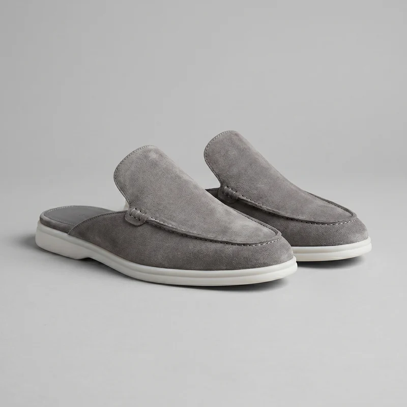 Chaussures mules homme | daim destalonné quotidien