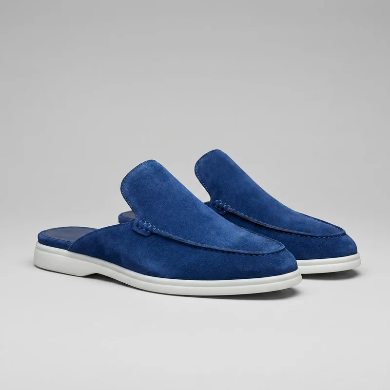 Chaussures mules homme | daim destalonné quotidien