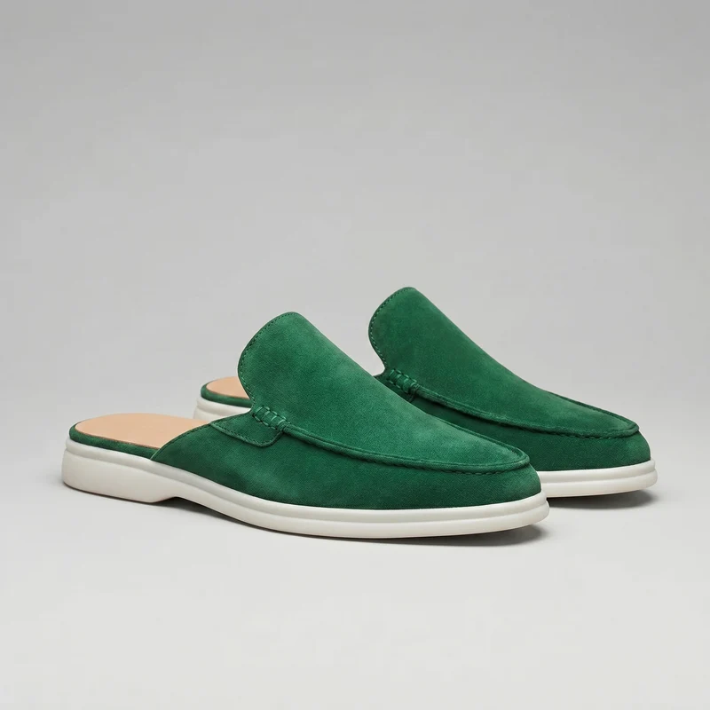 Chaussures mules homme | daim destalonné quotidien