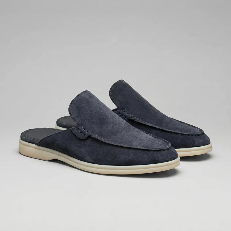 Chaussures mules homme | daim destalonné quotidien