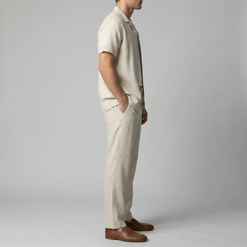 Pantalon slim lin | bas homme plage