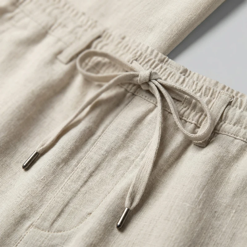 Pantalon slim lin | bas homme plage