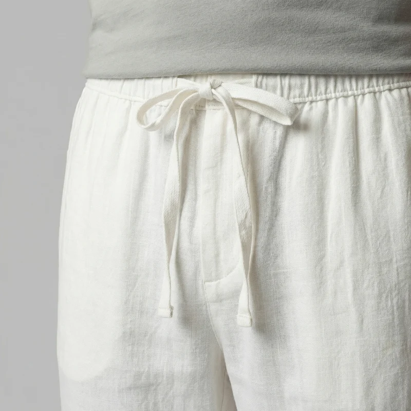 Pantalon slim lin | bas homme plage