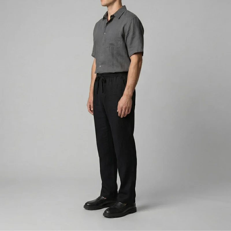 Pantalon slim lin | bas homme plage