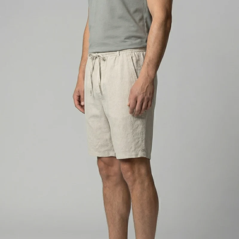 Bermudas lin homme | short plage quotidien