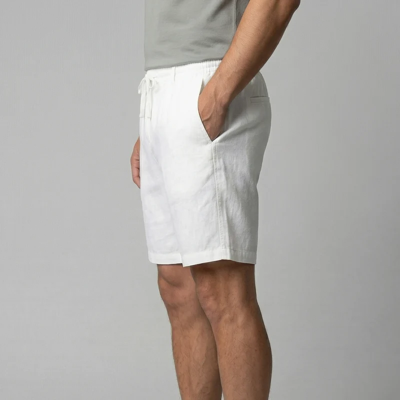 Bermudas lin homme | short plage quotidien