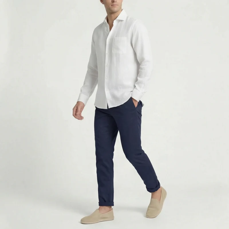 Haut lin homme | chemise été classique