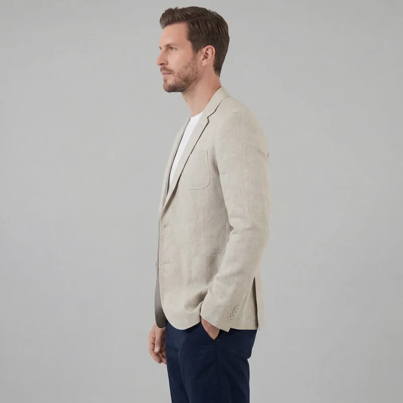 Veste lin homme | blazer élégant vacances