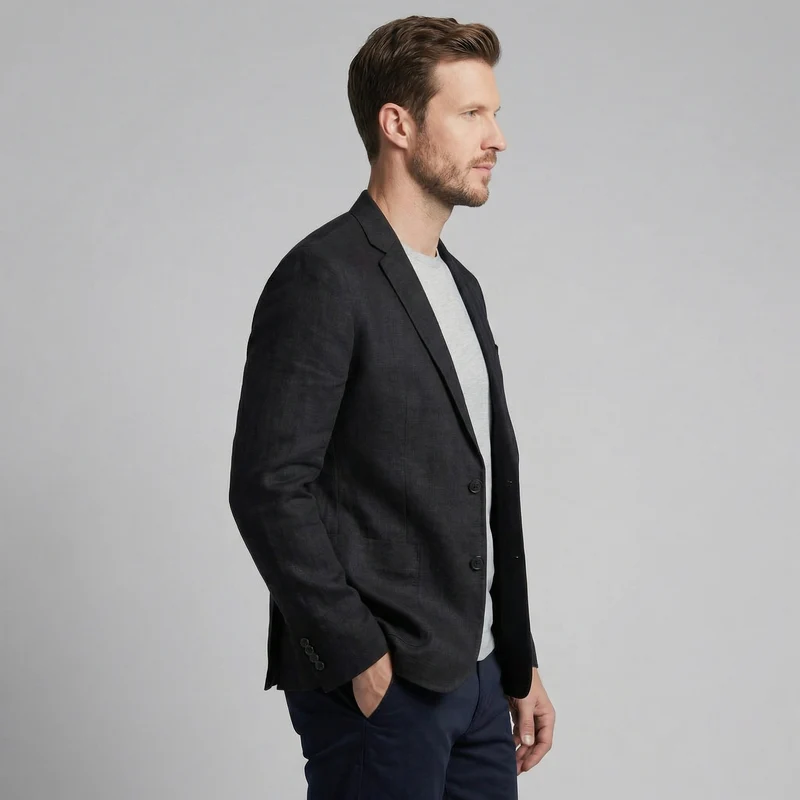 Veste lin homme | blazer élégant vacances